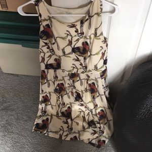 Bird print dress